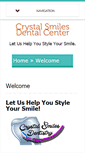 Mobile Screenshot of crystalsmilesdentalcenter.com